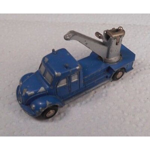 Vintage Schuco Piccolo West Germany Magirus Wrecker Tow Truck Blue