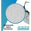 SAFEKO Disposable Honeycomb Nylon Beard Nets | Breathable, Durable | 100 Count [BLACK | 18"]