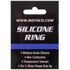 Rothco Thin Blue Line Silicone Ring, 12