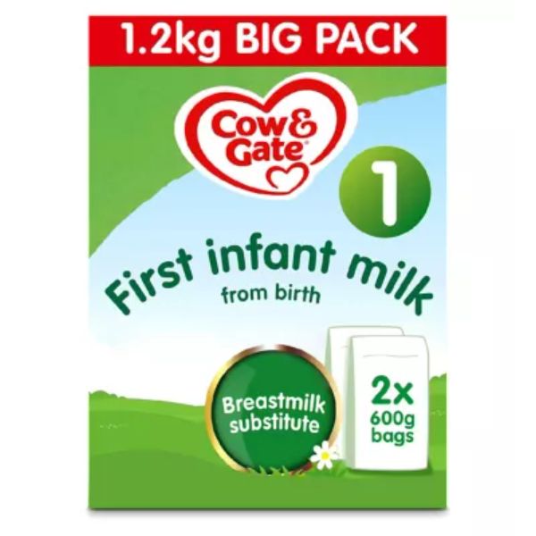 Cow & Gate First Infant Milk Big Pack 2 x 600g