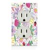 Botanical Bug Floral Life in a Meadow Electrical Outlet Plate