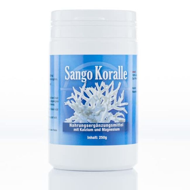 Ivarssons Sango Meereskoralle - natürliche Mineralien - 250 g Pulver - eine natürliche Quelle für Kalzium (20%) und Magnesium (10%)