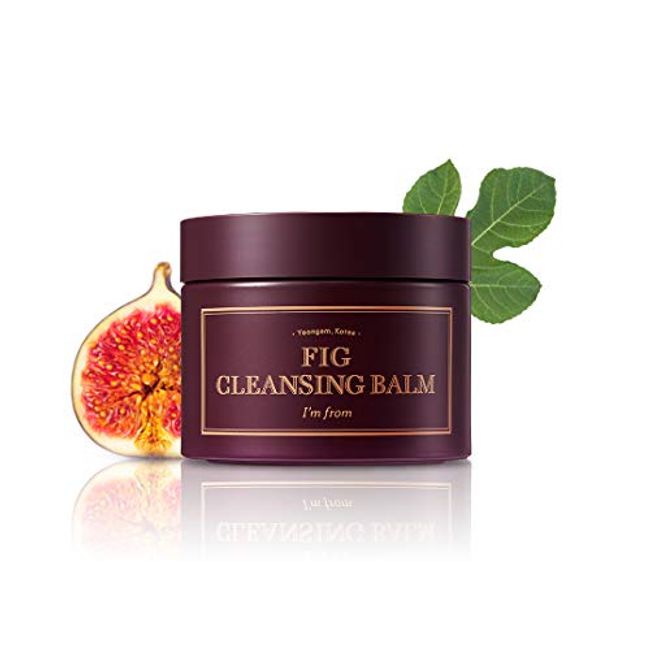 I'm from] Fig Cleansing balm 100ml, korean makeup remover, vegan, Easy to rinse off, Fig oil water 7.8% with Peptide and Amino Acid, Makeup Meltaway, makeup melting balm to oil