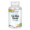 Cal-Mag Citrate  180 Caps By Solaray