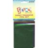 10 SHEETS TRANSFER FOILS ASSORTED COLOURS RED BLUE GREEN SILVER & GOLD