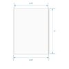 100 8.5x11 Sticker Printer Paper Full Sheet Self Adhesive Shipping Labels