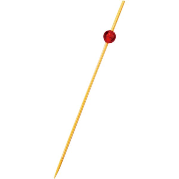 Bamboo Bamboo Skewers Bead Picks (Red) 3.5 inches (9 cm), 50 Pieces 9492