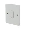 Schneider Electric Ultimate Flat Plate - Single Rocker Light Switch, Intermediate, 16AX, GU1214WPW, Painted White with White Insert