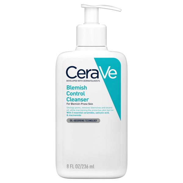 CeraVe Blemish Control Face Cleanser with 2% Salicylic Acid & Niacinamide for Blemish-Prone Skin 236ml