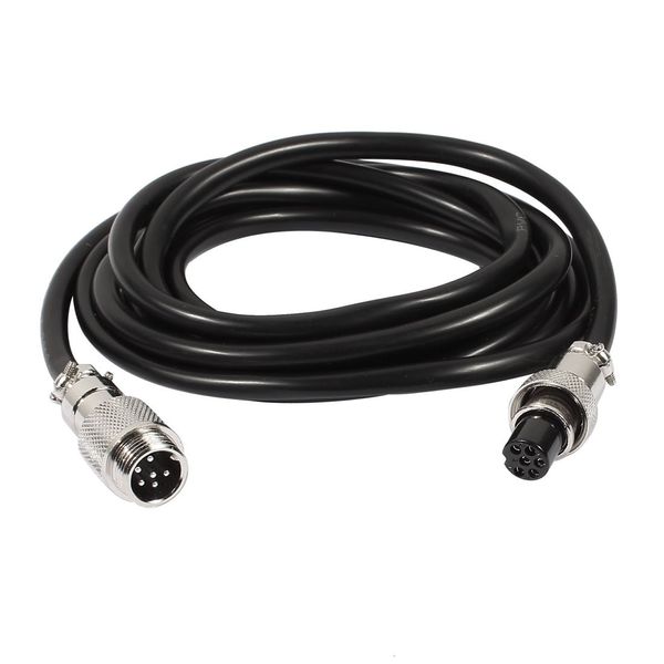 uxcell GX12 6 Pin Male/Female Head Aviation Socket Connector Electrical Cable 2m
