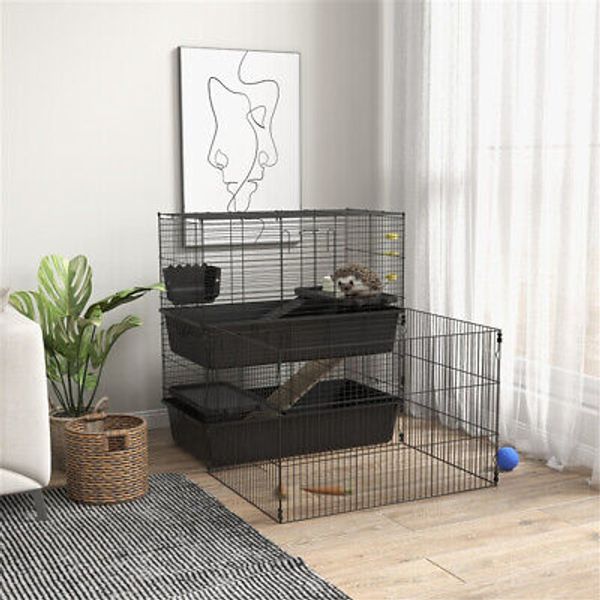 Small Animal Cage for Hamsters Gerbils Guinea Pigs Ideal Pet Habitat