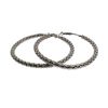 Zac's Alter Ego 8.7cm Bubble Effect Gold & Silver Hoop Earrings