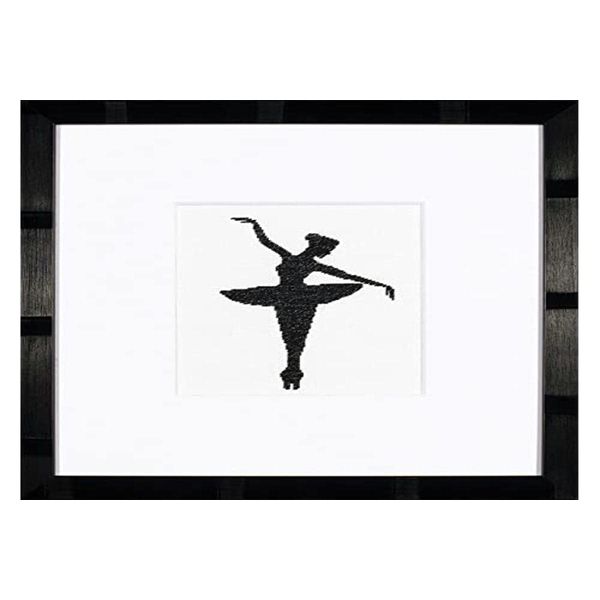 Lanarte Counted Cross Stitch Kit: Ballet Silhouette 1, NA, 1.5 x 14.5cm