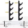 YYST Horizontal Fishing Rod Storage Rack Holder Wall Mount - W Screws - No Fishing Rod- Hold 4 Fishing Rods