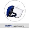 Blue Eagle Full Face Impact Resistant Safety Faceshield (B1BL+FC48) | Clear | Extrusion-Grade Polycarbonate Visor | 1 Set + Replacement Visor