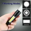 Super Bright Tactical LED Flashlight USB Rechargeable 3 Modes Light Lamp Torch
