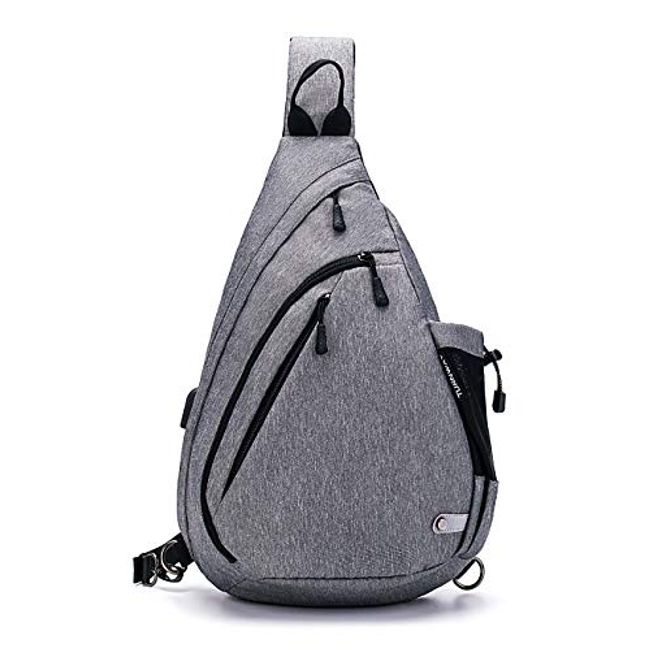 Buy TurnWay Water-Proof Sling Backpack/Crossbody Bag/Shoulder Bag for  Travel, Hiking, Cycling, Camping for Women & Men, Black Grid, at