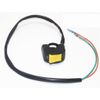 Handlebar 12V DC Electrical System Black Motorcycle Fog Light Switch 7/8 (Red)