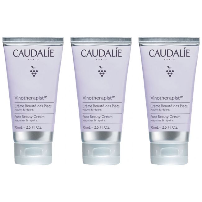 [2022 New Series] CAUDALIE Vinotherapist Foot Cream 75ml 3 bottles set New release Overseas mail order