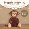 Squirrel Products Cuddle Mates Monkey Stuffed Animal Plush Toy - 12 Inch