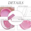 ZEJIA 3 Gram Sample Containers with Lids, 50 Count Tiny Sample Jars, 3ML Makeup Cosmetic Containers for Lip Balms, Lotion, Powder, Beauty Products(Pink Lids)