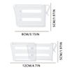 Expandable Fridge Space Allocator, 12PCS Clear Plastic Drawers Separators, 3.1-4.7"Adjustable Separators for Refrigerator, Office, Kitchen Storage