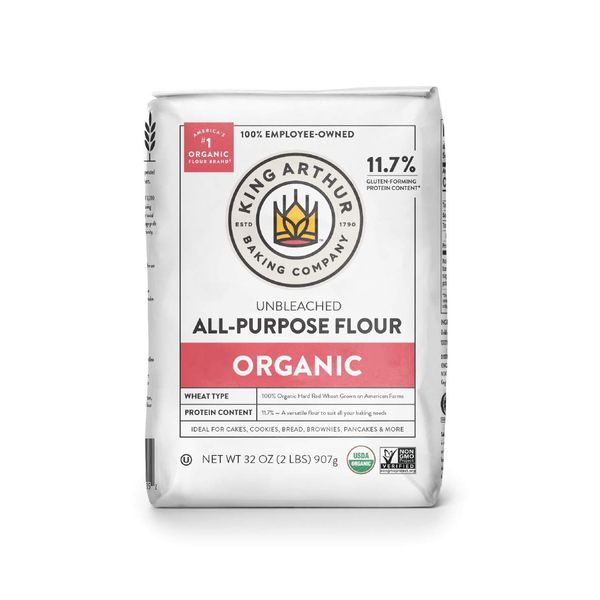 King Arthur Flour, Organic All Purpose Flour, 32 oz