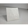 Vintage White Ceramic Tile 4.25 in Subway Square Rippled Matte Potters Touch