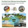 Ultrasonic Solar Animal Repeller 5 Modes with Motion Sensor Flashing Light Yard