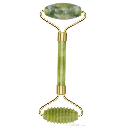 100% Jade Roller Set, Gua Sha Massager, Natural Jade Roller, Face for Anti-Ageing Wrinkles, Slimming and Firming Face, Face Roller Face Massage