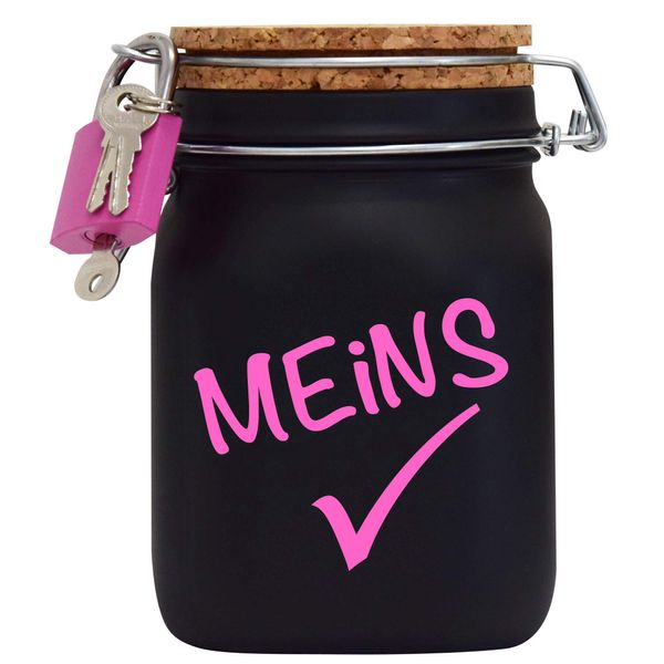 Money Box My Money Gift Idea Black L
