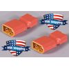 2pcs XT60 Male to T-Connector (Deans Style) Female Conversion Adaptor Plug