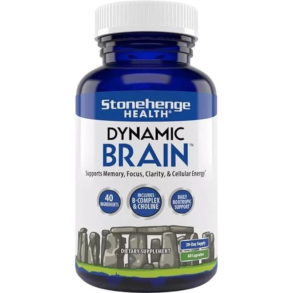 Stonehenge Health Dynamic Brain Supplement For Enhanced Memory and Focus NEW