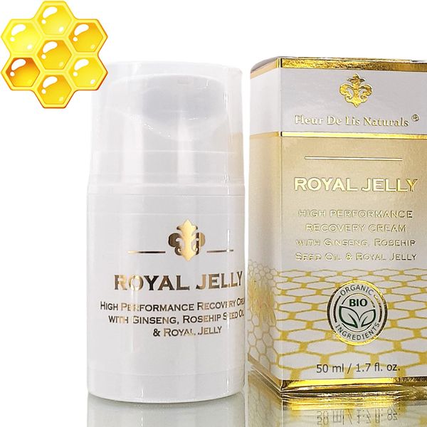 Face Cream Anti Aging Royal Jelly - Natural & Organic Ingredients, Face Moisturizer for Dry Skin, Anti Aging Cream for Face, Anti Wrinkle Cream for Women & Men – 1.7 oz