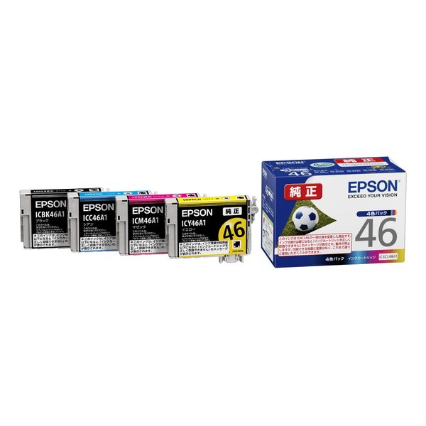 Genuine Epson IC4CL46A1 Ink Cartridge Soccer Ball, 4 Color Pack