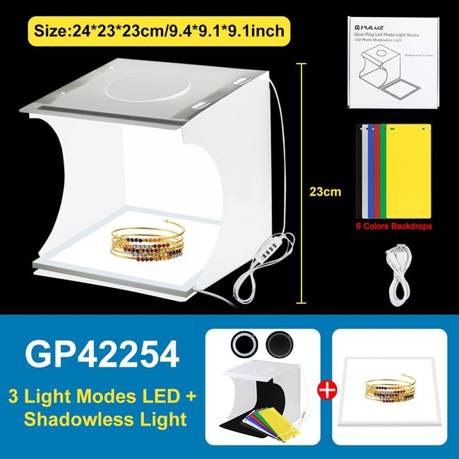 Lightbox For Product Photography Photo Boxes Storage Built-in LED Light  Foldable Photo Backdrop Stand Kit For Quick And Easy - AliExpress