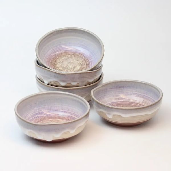 Hagi Ware Sora Small Bowl Set (5 Guests)