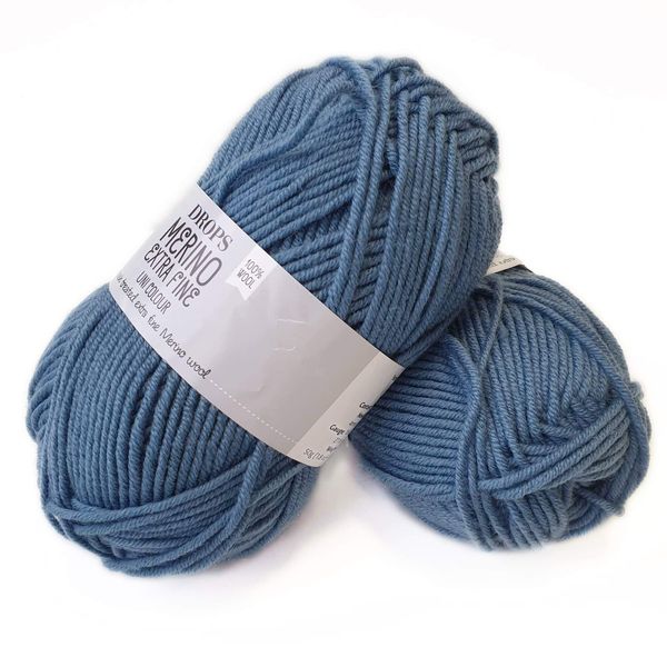 DROPS Merino Extra Fine 23 UNI Grey Blue