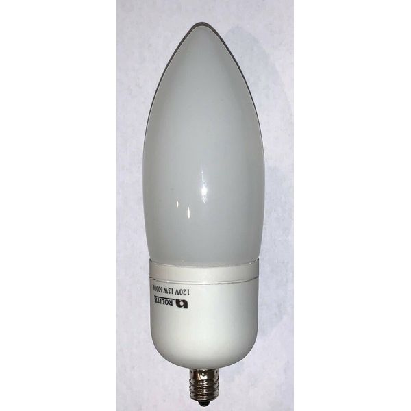 13W - 120V 5000K E12 Candelabra Base (Daylight) CFL Light Bulb (6 Pack)