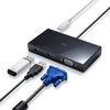 Sanwa Supply USB Type-C Hub with VGA USB-3TCV1BK