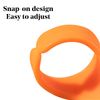 Sewing Thread Cutter Ring, 6Pcs Plastic Finger Thimble Line Cutting Tool for Yarn Thread(Random Color)