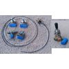 SOLDERLESS Guitar Wiring EZ-INSTALL KIT 2PU 3-Way CHROME Switch Wire Jack 4 Pots