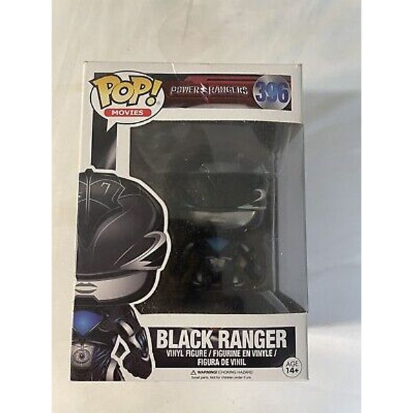 Funko POP Movies: Power Rangers Black Ranger #396  Toy Figure