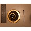 EAGLE ELECTRIC NO. 106 2-1/4" RND BRASS PUSH BUTTON