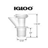 Igloo Push-Button Spigot for 2-10 Gallon Water Cooler Beverage Jugs