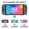 Switch 2 Protective Case for Nintendo Switch 2 Console (2025) – Hard Shell with Soft Grip, Clear Switch 2 Slim Case, Shockproof & Scratch-Resistant