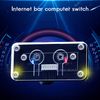 Wobekuy Desktop Computer Switch - External Power Switch with Restart Button for PC Case Power Supply