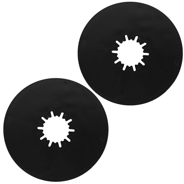 TonGass (2 Pack, Black) 5th Wheel Hitch Lube Plate 12in RV Camper Trailer Fifth Wheel Plate Wheel Accessories for 5th Wheel Trailer Safety Kit