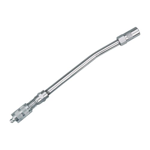 Groz Coupler to Coupler Extension 6"(150 mm) Angled delivery Tube and 4 jaw Professional Coupler Fitted onto The Quick Disconnect Adaptor (44906)