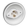 ledscom.de Ceiling Light/lamp Holder Elektra, Porcelain, Glossy Black, 1x E27 max. 300W